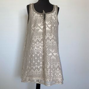 BCBGirls ivory mini lace dress